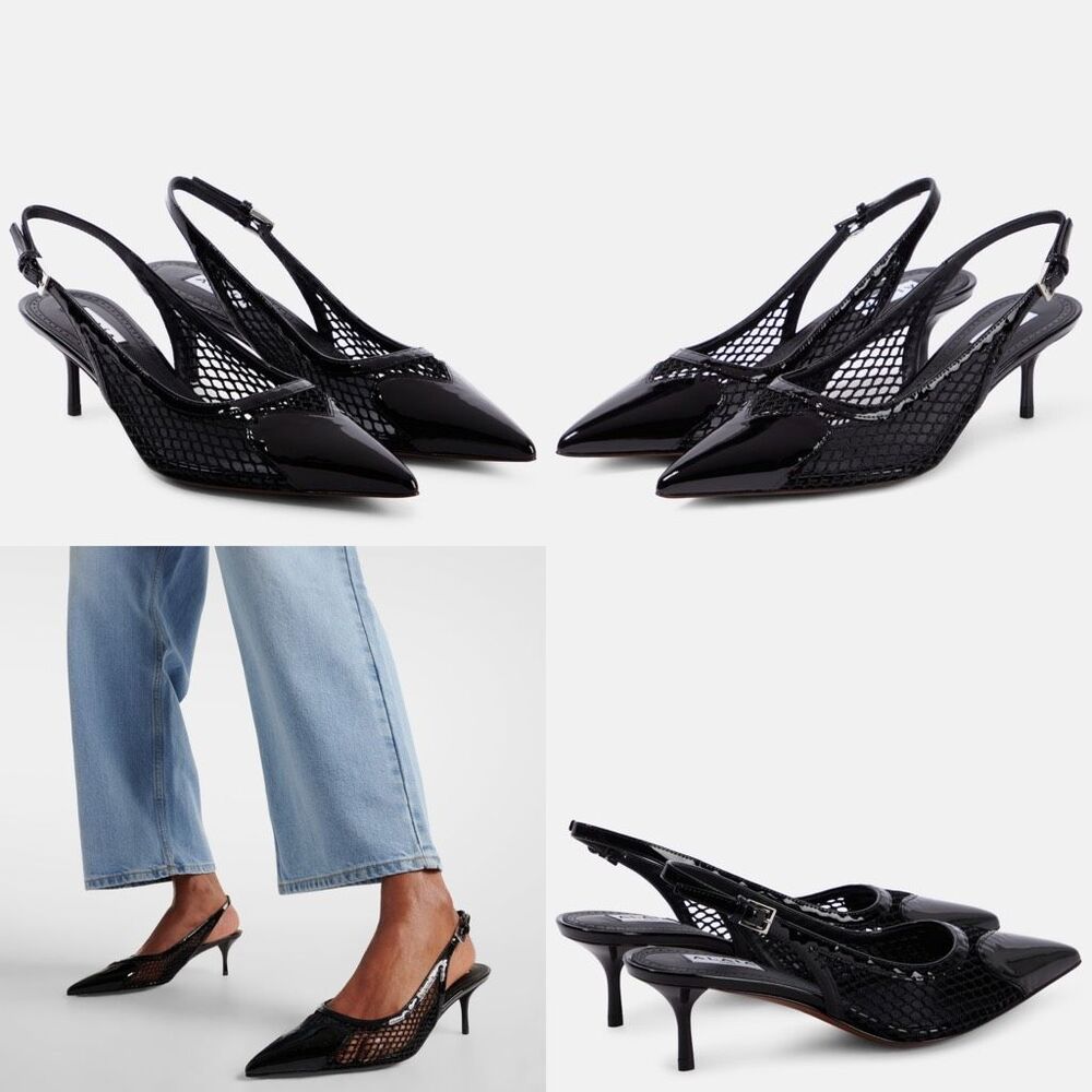 ALAÏA Patent leather slingback pumps Size 37.5(7.5US) $1530